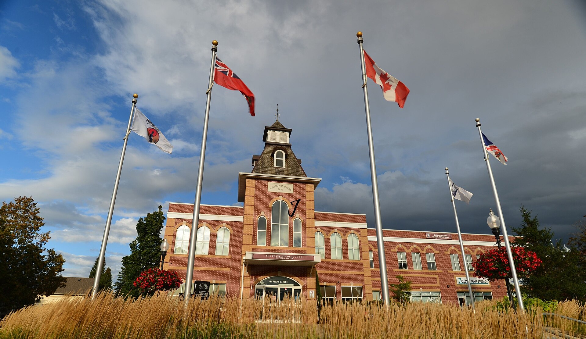 Scugog municipal building on Perry Street in Port Perry, ON, hub for local marketing that helps lake-country businesses rank on Google Maps