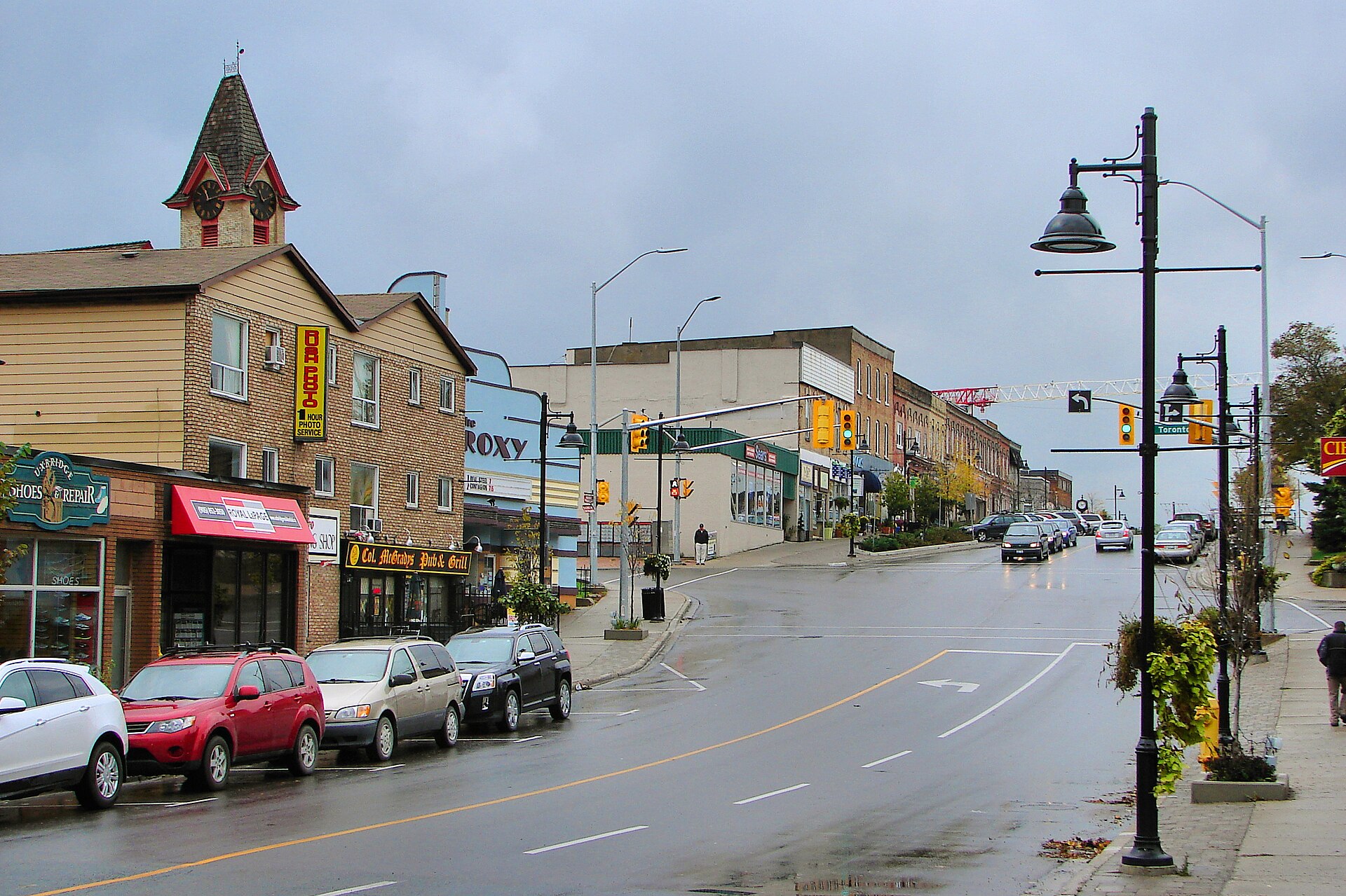 Downtown Uxbridge shops on Brock Street West in Uxbridge Township, ON, where a local SEO company helps businesses get found on Google and Maps