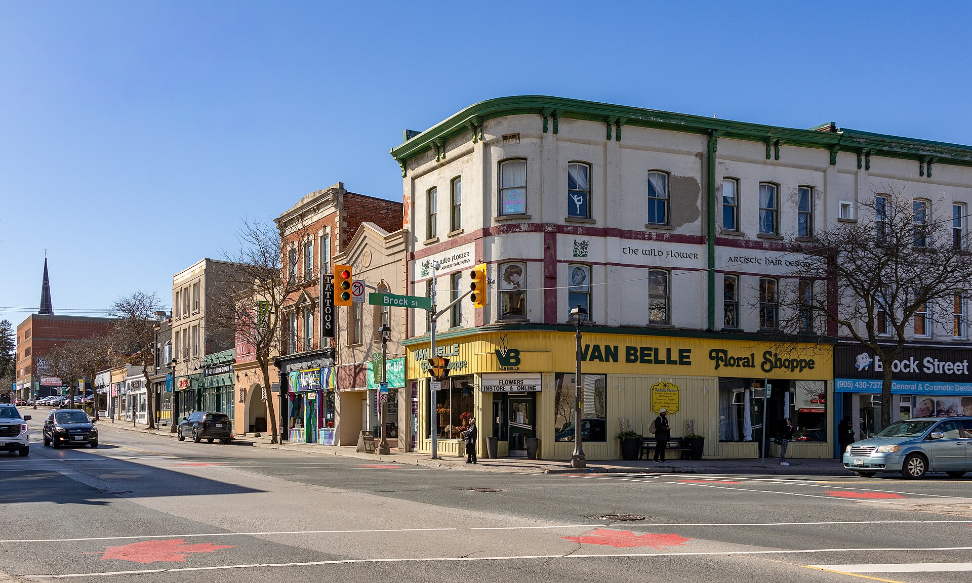 Dundas Street and Brock Street in downtown Whitby, ON, serving Whitby and Brooklin businesses that need SEO services and stronger Google Maps rankings